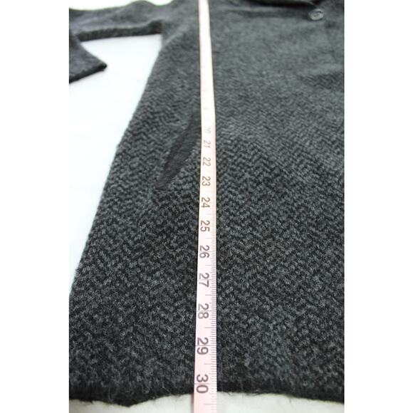 Jones New York Jones & Co Black Wool Blend Long Coat Women’s S Minimalist Grunge - Picture 9 of 9